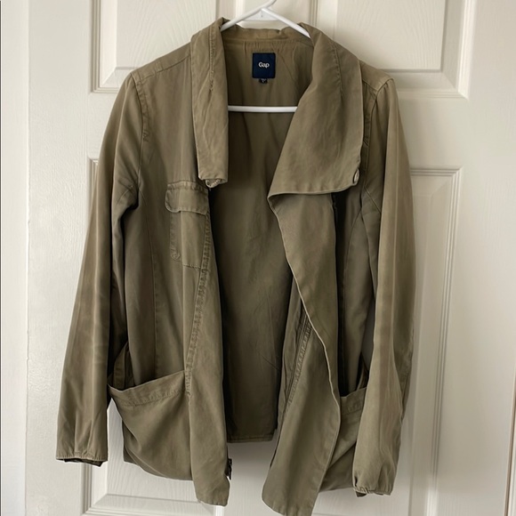 $2! 5 for $10 🔥GAP Army Green Lightweight Jacket Sz S - Picture 1 of 10